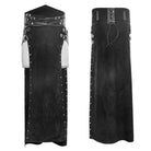 Men's Steampunk Buckle Up Side Slit Maxi Skirt