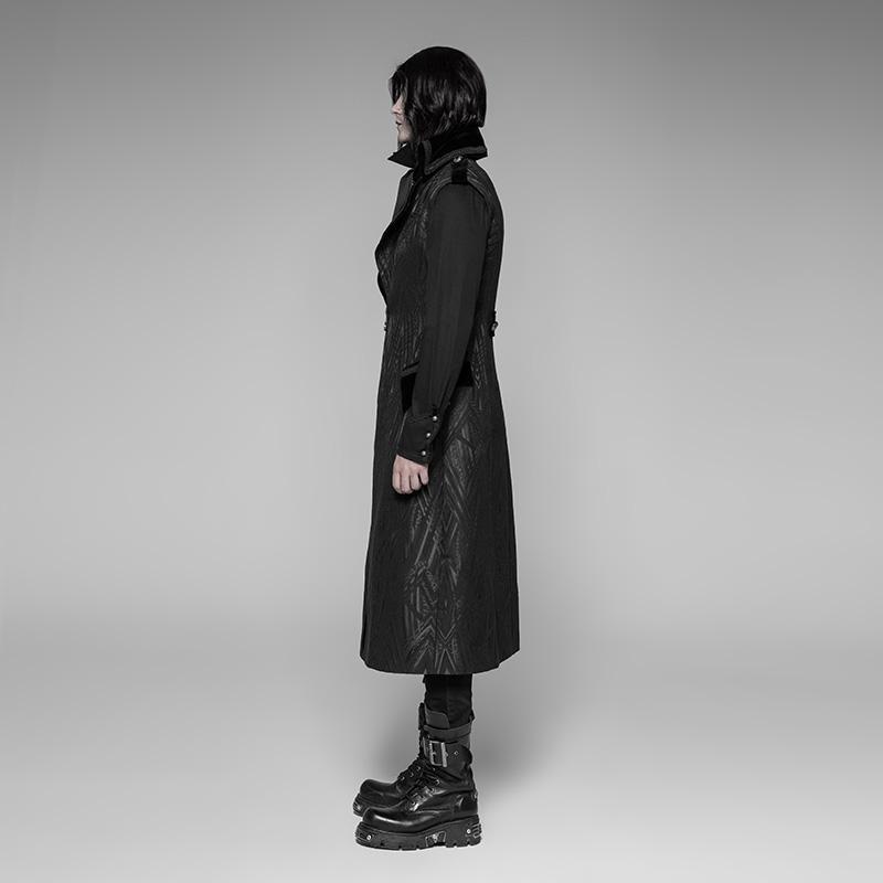 Men's Sleeveless Goth Long Coat