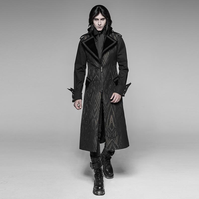 Men's Sleeveless Goth Long Coat