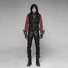 PUNK RAVE Men's Steampunk Crossover Vest