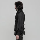 Punk Rave Men's Steampunk V-neck Metal Buckles Deco Waistcoat Vest Y862