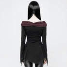 Women's Bertha Neck Punk Top