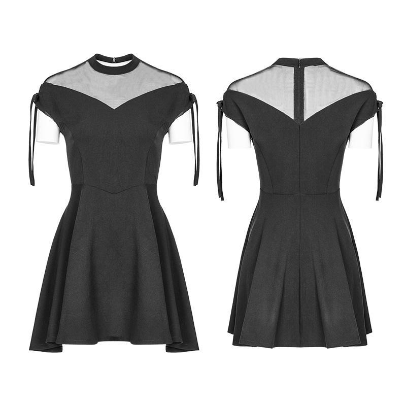 Women's Bow Detailed Short Punk Dress