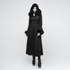 Women's Steampunk Hooded Maxi Coat