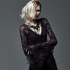 Women's Flower Embroidered Egyptian Fancy Crystal Necklace