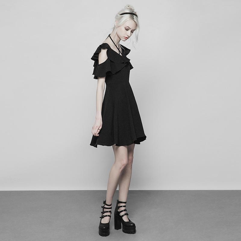 Women's Frilled Short Punk Frock