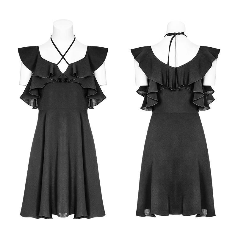 Women's Frilled Short Punk Frock