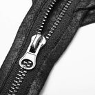 Women's Goth Stand Collar Cutout Bat Harness