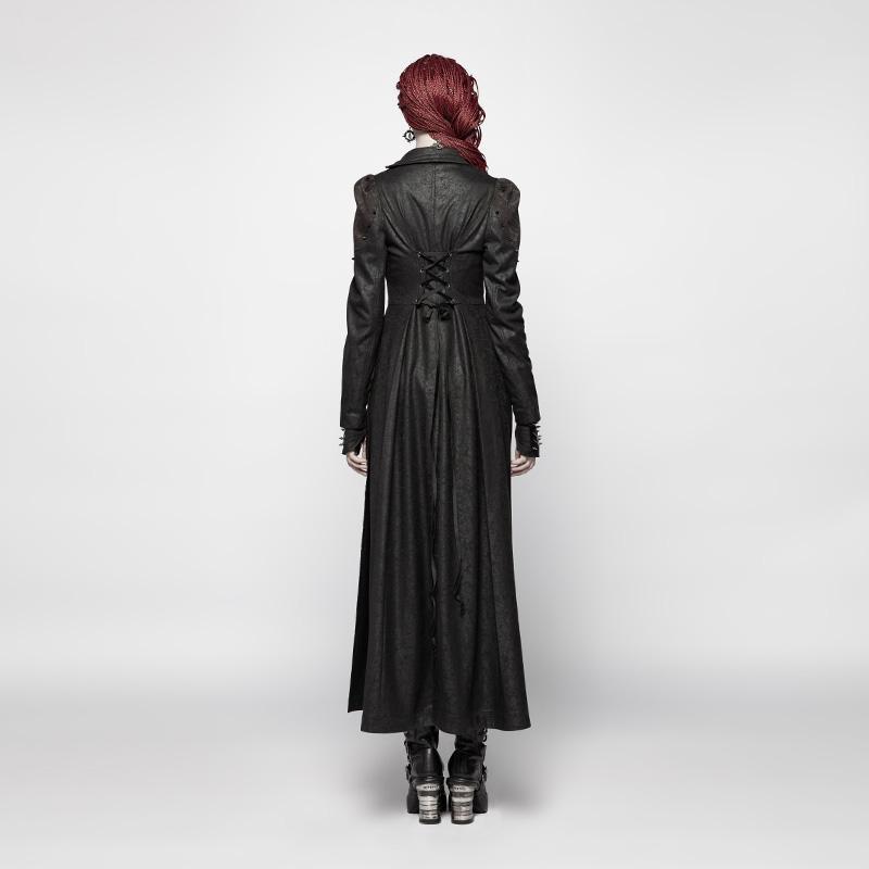 Women's Goth Victorian High-Low Tail Coat