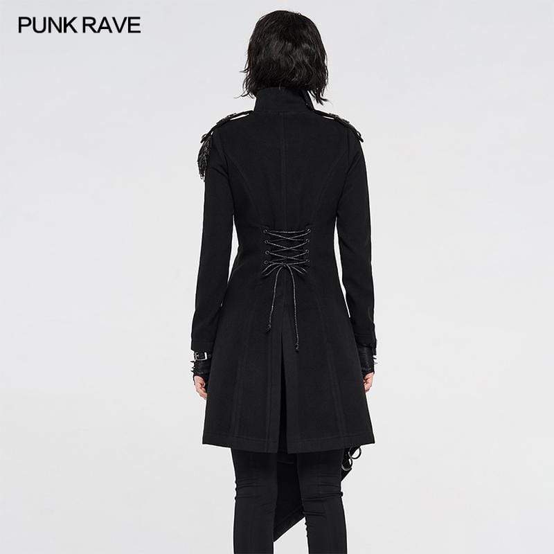 Women's Gothic Asymmetric Woolen Dresses