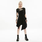 Punk Rave Women's Gothic Cutout Sheer Mesh Cape