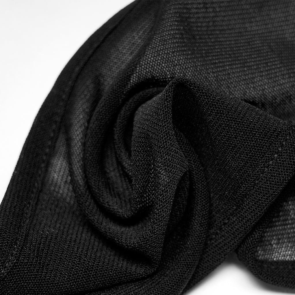 Punk Rave Women's Gothic Cutout Sheer Mesh Cape