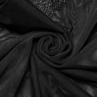 PUNK RAVE Women's Gothic Feather Mesh Shirt