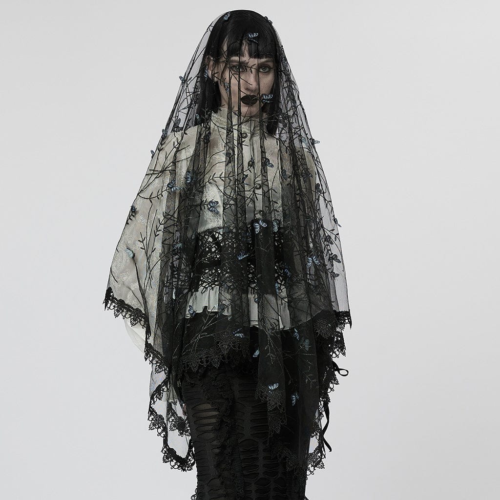 PUNK RAVE Women's Gothic Floral Headwear