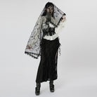 PUNK RAVE Women's Gothic Floral Headwear