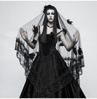 Women's Gothic Gorgeous Lace Floral Veil/Scarf