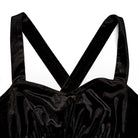 PUNK RAVE Women's Gothic Gradient Color Velvet Slip Dress