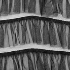 PUNK RAVE Women's Gothic Irregular Layered Mesh Skirt