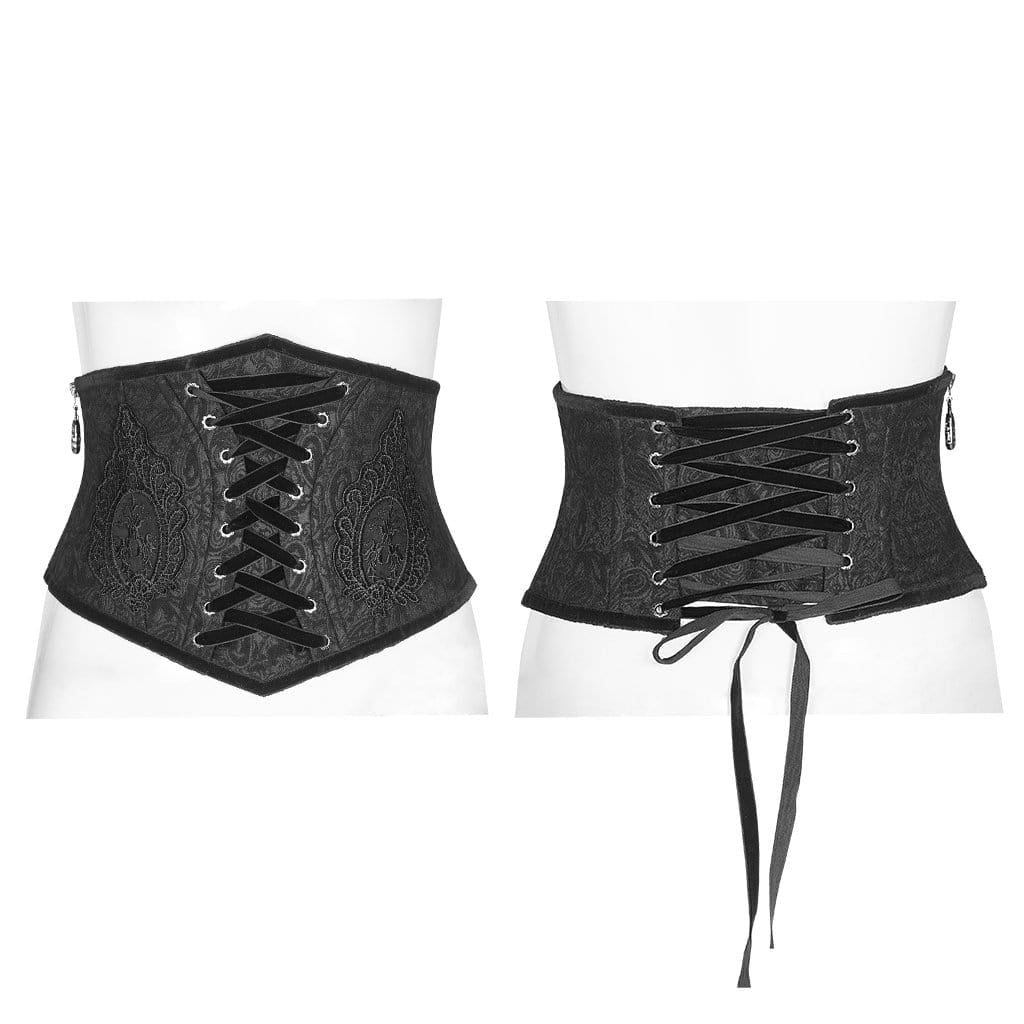 Women's Gothic Jacquard Underbust Corsets