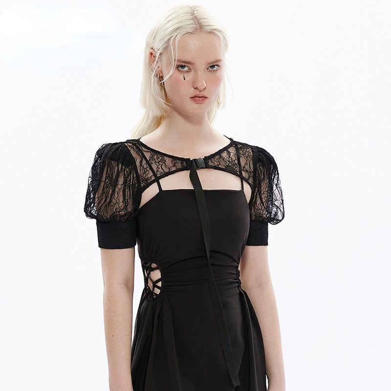 Punk Rave Women's Gothic Lace Cape