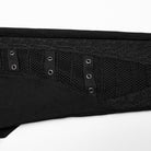 PUNK RAVE Women's Gothic Mesh Splice Buckle Leggings