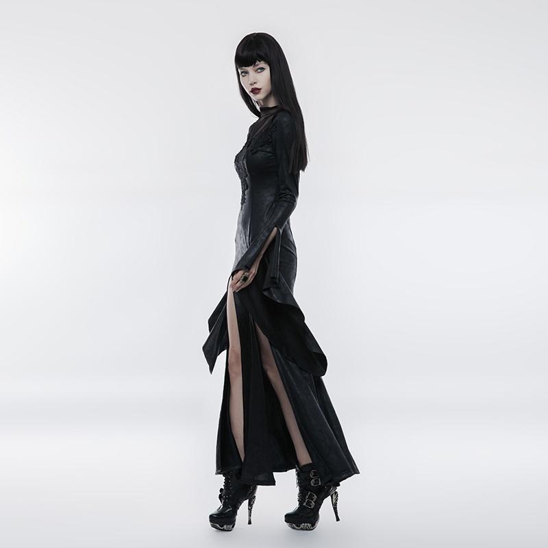 Women's Gothic Pagoda Sleeve Open Forklift Gorgeous High Cross Dress