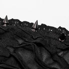 PUNK RAVE Women's Gothic Ripped Halterneck Tank Top