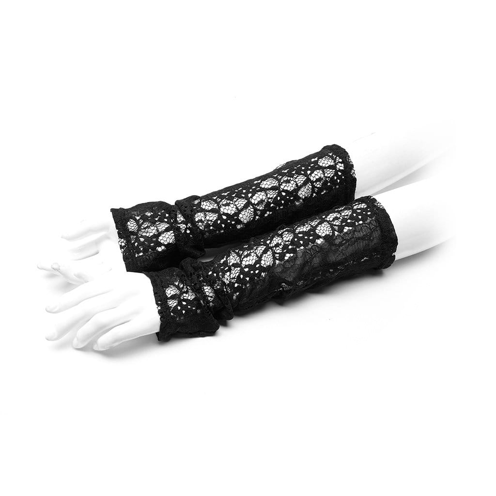 Women's Gothic Ripped Mesh Arm Sleeves