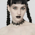 PUNK RAVE Women's Gothic Rose Snakelike Choker