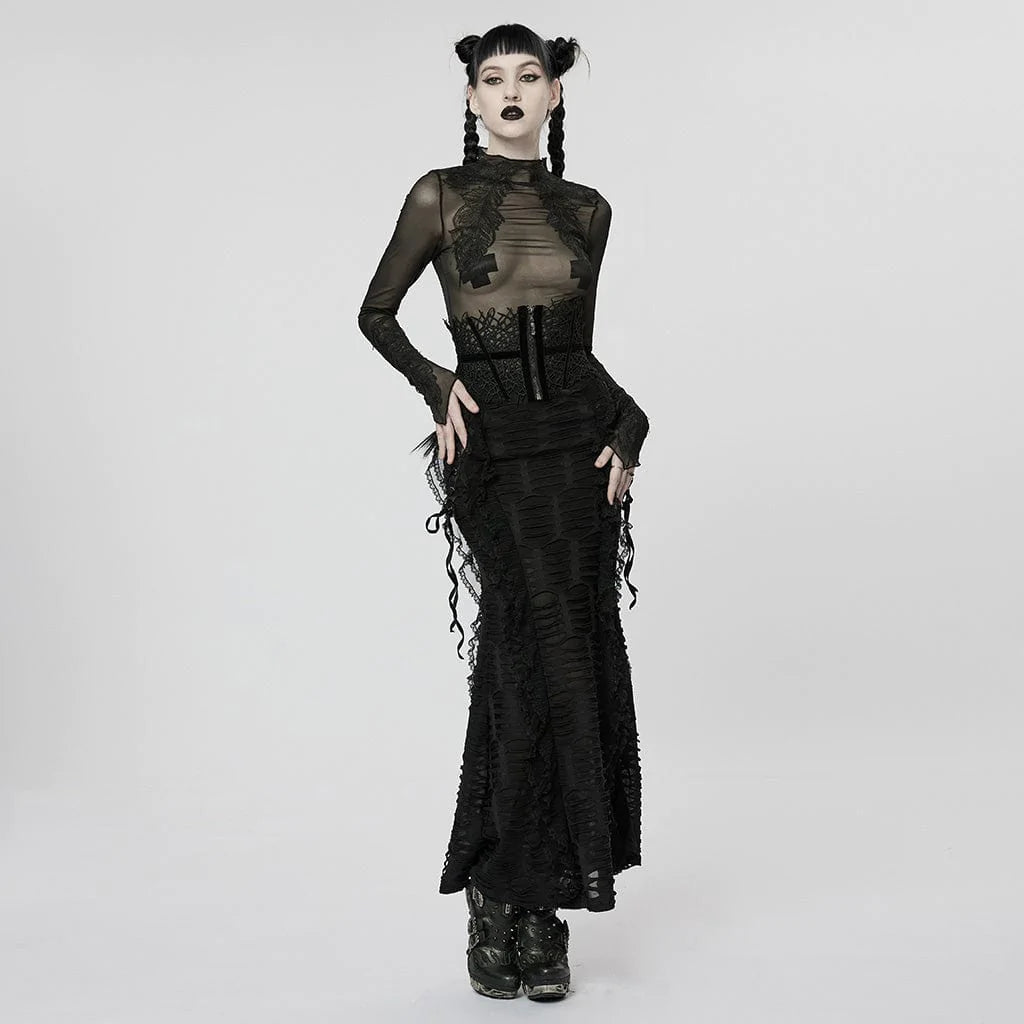 PUNK RAVE Women's Gothic Strappy Vine Belt