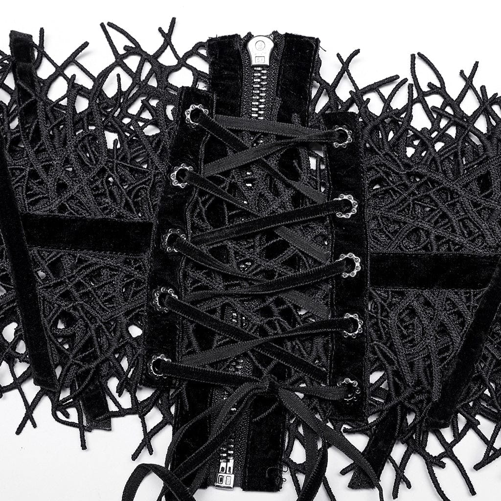 PUNK RAVE Women's Gothic Strappy Vine Belt