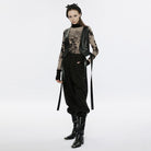 PUNK RAVE Women's Grunge Ripped Tie-dyed Shirt