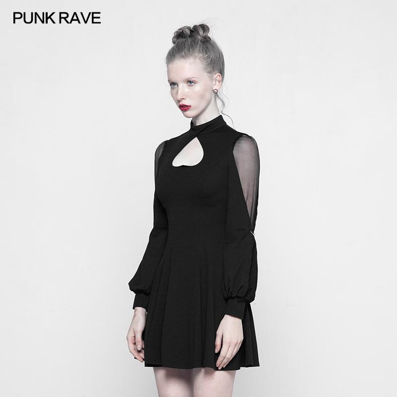 Women's Heart Peekaboo Punk Dress