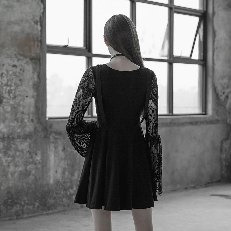 Women's Lace Sleeve Punk Dress