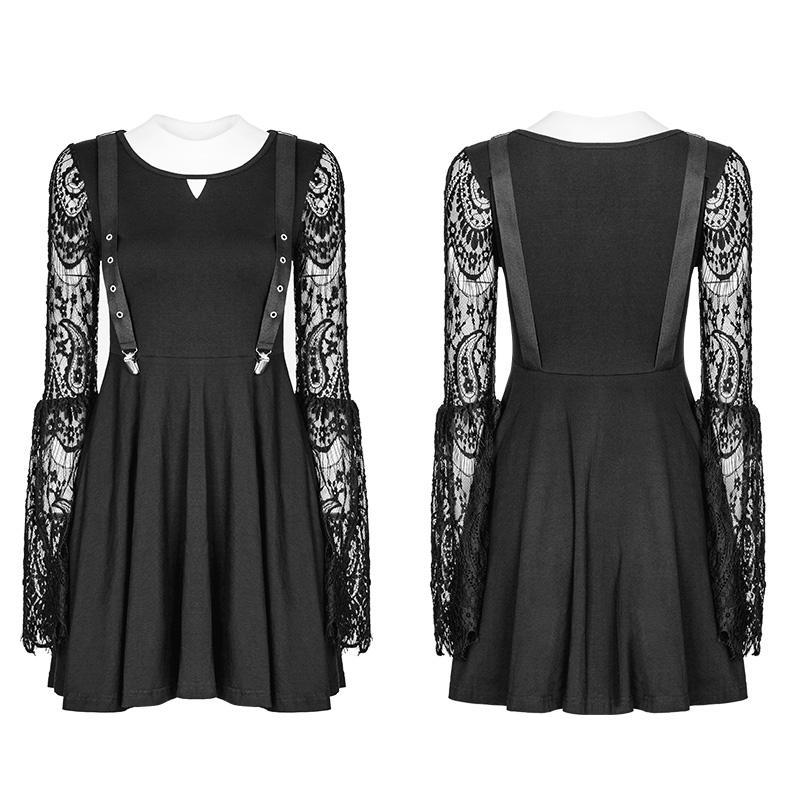 Women's Lace Sleeve Punk Dress