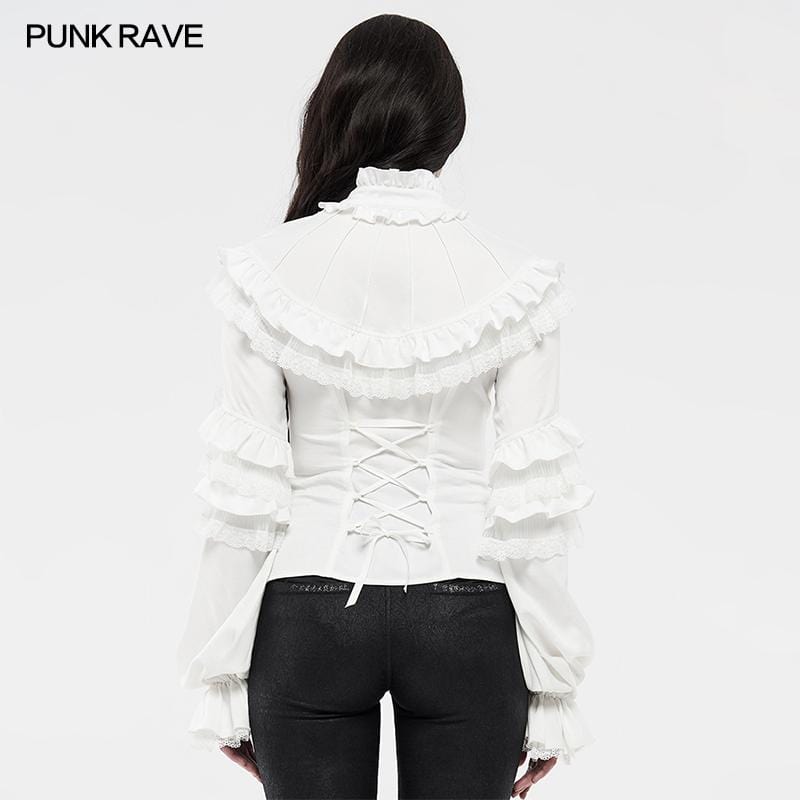 Women's Lolita Gorgeous Lace Puff Sleeved Shirts