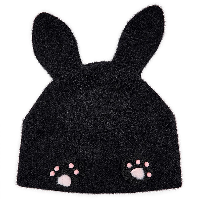 PUNK RAVE Women's Lolita Long-ear Pawprint Hat