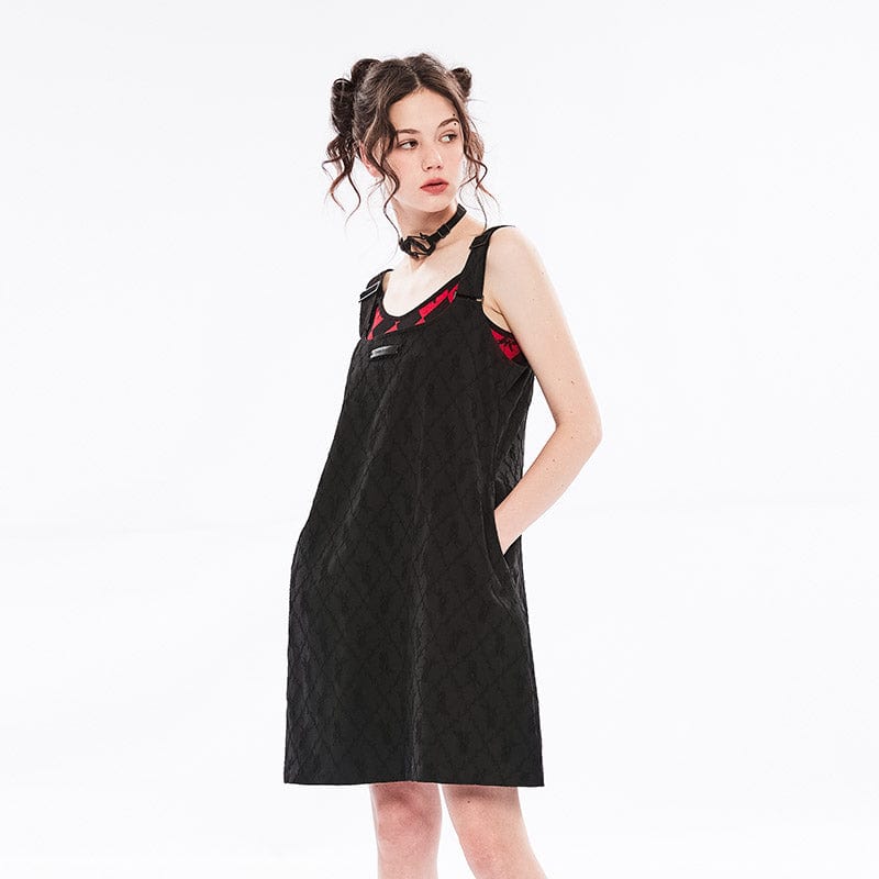 Punk Rave Women's Lolita Straight Suspender Dress