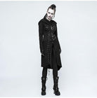 Women's Military Hooded Asymmetric Knitted Coat With Belt