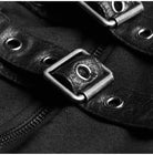 Women's Military Hooded Asymmetric Knitted Coat With Belt