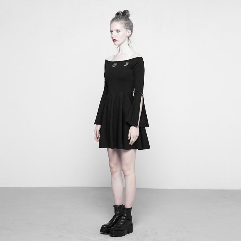 Women's Moon Phases Short Punk Dress