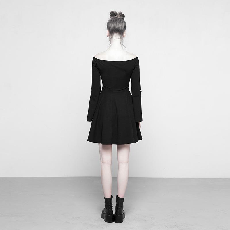 Women's Moon Phases Short Punk Dress