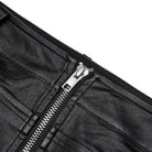 Punk Rave Women's Plus Size Punk Front Zip Faux Leather Wrapped Skirt