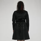 Punk Rave Women's Plus Size Punk Military Style Side Zip Long Sleeved Dress