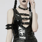 PUNK RAVE Women's Punk Buckle Nylon Bracelet