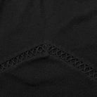 PUNK RAVE Women's Punk Cutout Splice Mesh Tank Top