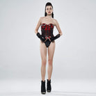 Women's Punk faux Leather Long Gloves