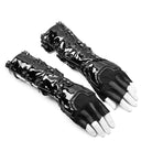Women's Punk faux Leather Long Gloves