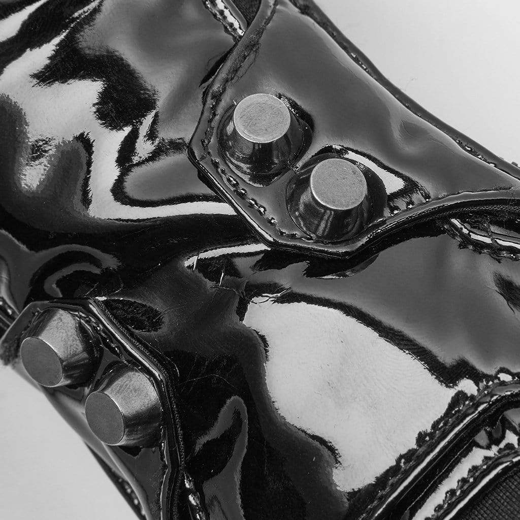 Women's Punk faux Leather Long Gloves