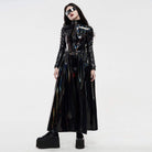 Punk Rave Women's Punk Faux Leather Long Jacket